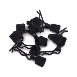 AXIAL 3mm Body Clip w/Tab, Black (10pc) - AXI206000