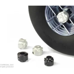 BAGUE ARRET ROUE BORGNE ALU NOIR ø8mm 2p