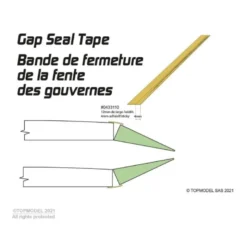 Bande fermeture gouverne Topmodel (12mm x 5m)