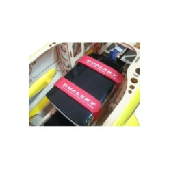 Bandes Velcro (2x noirs 2x blancs) avec passant Dualsky, 280mm