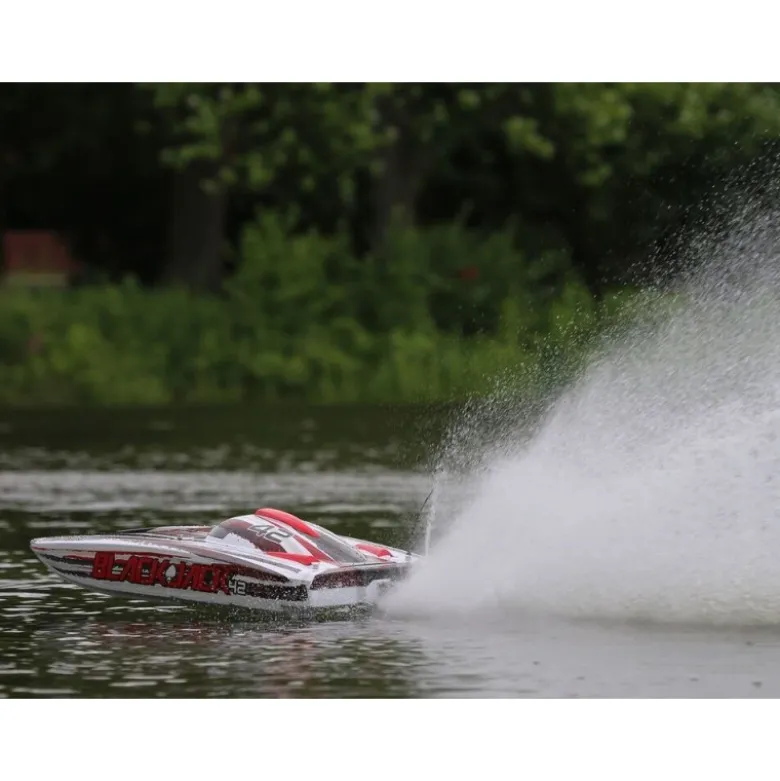 Bateau Blackjack 42 BL Rouge/Blanc RTR PROBOAT