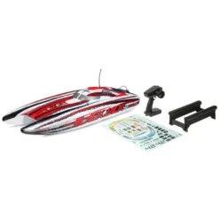 Bateau Blackjack 42 BL Rouge/Blanc RTR PROBOAT