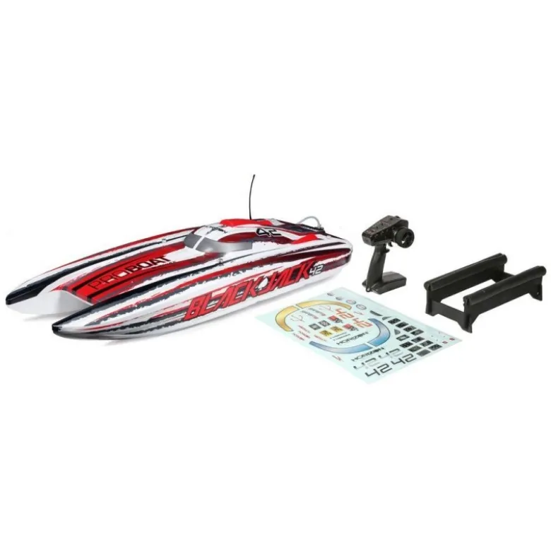 Bateau Blackjack 42 BL Rouge/Blanc RTR PROBOAT