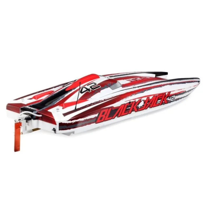 Bateau Blackjack 42 BL Rouge/Blanc RTR PROBOAT