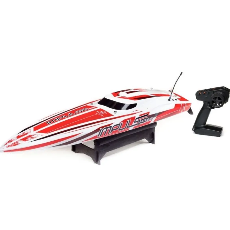 Bateau Impulse 32 BL Blanc/Rouge RTR PROBOAT