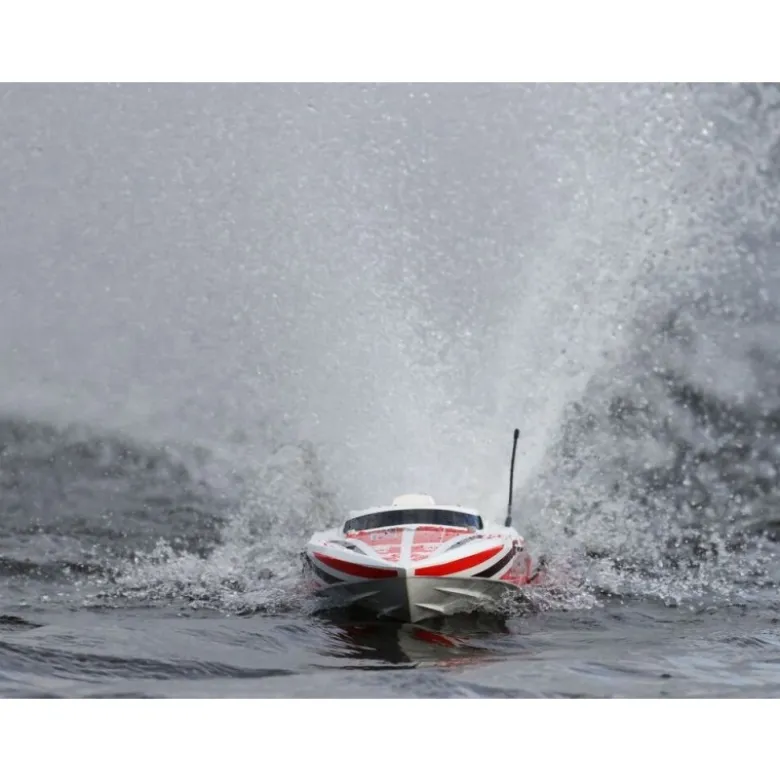 Bateau Impulse 32 BL Blanc/Rouge RTR PROBOAT
