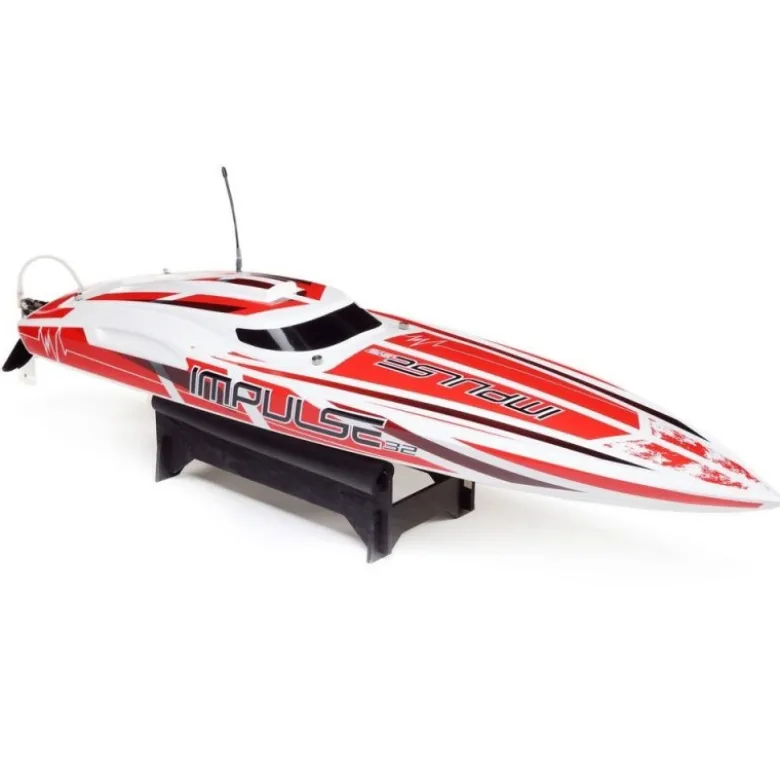 Bateau Impulse 32 BL Blanc/Rouge RTR PROBOAT