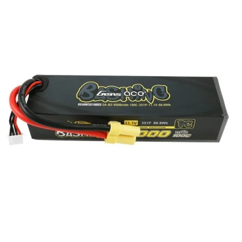 Batterie Gens Ace Bashing-Series, Lipo 3S 11.1V 8000mAh 100C Prise EC5