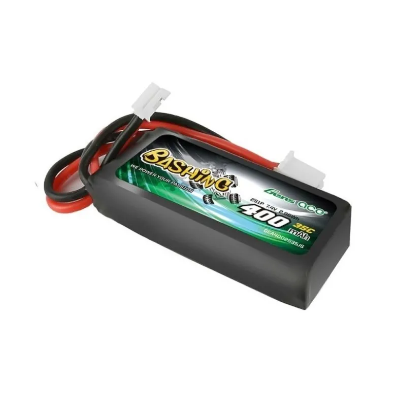 Batterie Gens Ace Bashing-series, Lipo 2S 7.4V 400mAh 35C prise JST-PHR