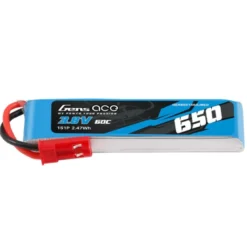 Batterie Gens Ace lipo 1S HV 3.8V 650mAh 60C prise jst