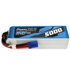 Batterie Gens Ace lipo 6S 22.2V 5000mAh 45C prise EC5
