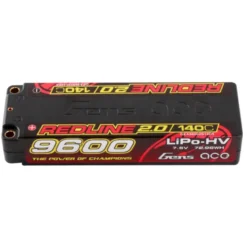 Batterie Gens Ace RedLine 2.0, Lipo Hv 2S 9600mAh 140C prise 5mm