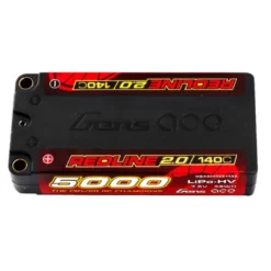 Batterie Gens Ace RedLine 2.0, Lipo Hv 2S shorty 5000mAh 140C prise 5mm
