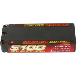 Batterie Gens Ace RedLine 2.0 Lipo Hv 2S MID 5100mAh 140C prise 5mm