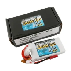 Batterie Gens Ace Soaring lipo 2S 7.4V 450mAh 30C prise JST