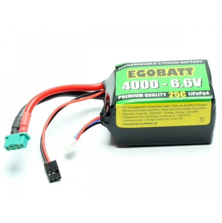 Batterie LiFe EGOBATT 6,6V 4000mAh 25C JR/MPX