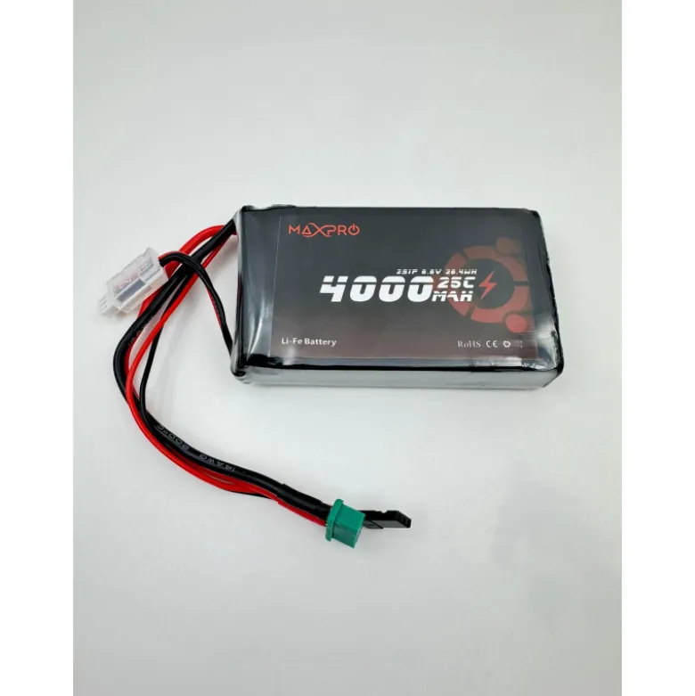 Batterie LiFe MaxPro 6.6V 4000mAh 25C JR/MPX