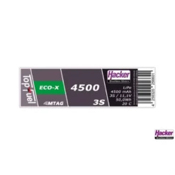 Batterie Lipo Hacker TopFuel Eco-X MTAG 3S 11.1V 4500mAh 20C Prise XT90S