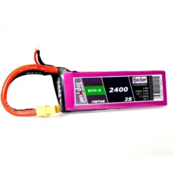 Batterie Lipo Hacker TopFuel Eco-X MTAG 2S 7.4V 2400mAh 20C Prise XT60