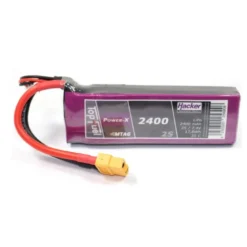 Batterie Lipo Hacker TopFuel Power-X MTAG 2S 7.4V 2400mAh 35C Prise XT60
