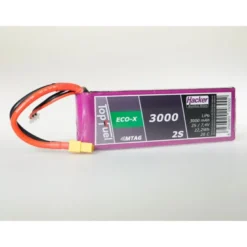 Batterie Lipo Hacker TopFuel Eco-X MTAG 2S 7.4V 3000mAh 20C Prise XT60