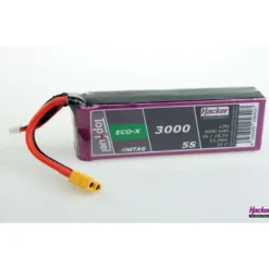 Batterie Lipo Hacker TopFuel Eco-X MTAG 5S 18.5V 3000mAh 20C Prise XT60
