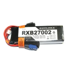 Batterie Lipo 2S 7.4V 2700mAh 20C RX Dualsky prise MPX