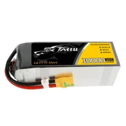 Batterie Lipo Tattu 10000mAh 22.2V 30C 6S1P avec prise XT90 Anti-étincelle
