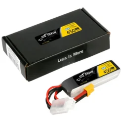 Batterie Lipo Tattu 2s 450mAh 95C 7.6V HV avec prise XT30 Format Long