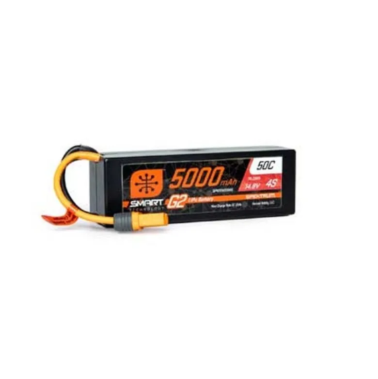 Batterie Smart G2 Lipo 4S 14.8V 5000mAh 50C Hard Case IC5 Spektrum