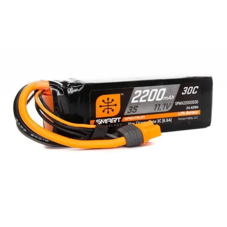 Batterie Smart Lipo 3S 11.1V 2200mAh 30C IC3 Spektrum