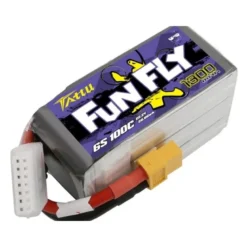 Batterie Tattu lipo Funfly Series 6S 22.2V 1300mAh 100C prise xt60