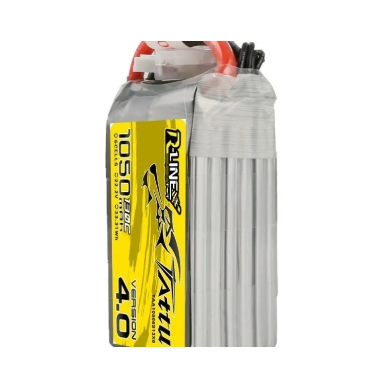 Batterie Tattu R-line V4.0 lipo 6S 22.2V 1050mAh 130C prise XT60