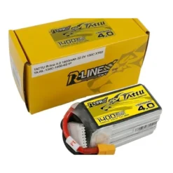 Batterie Tattu R-line V4.0 lipo 6S 22.2V 1400mAh 130C prise XT60