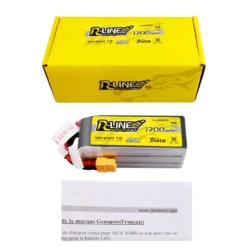 Batterie Tattu R-line V1.0 lipo 6S 22.2V 1700mAh 95C prise xt60