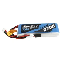 Batterie Tx GensAce lipo 2S 7.4V 2700mAh pour Futaba, Frsky Taranis, Sanwa