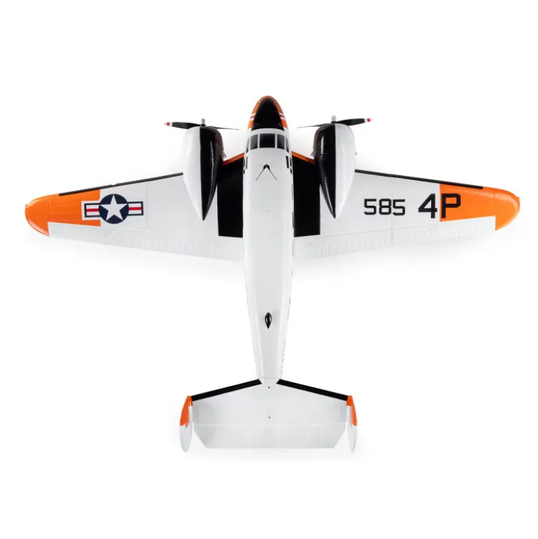 Beechcraft D18/RC-45J 1.5m BNF Basic with AS3X+ and SAFE Select E-Flite