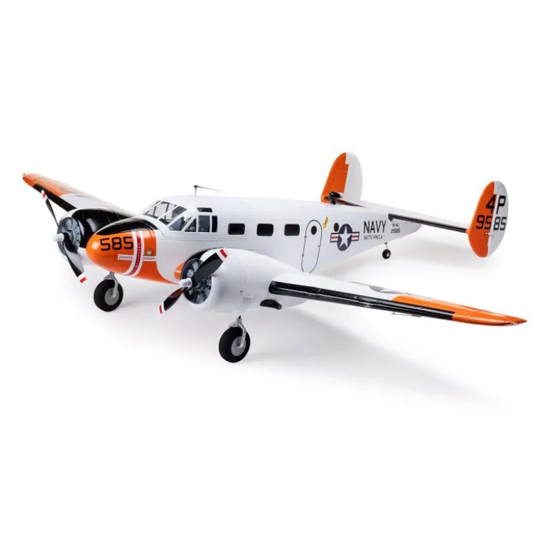 Beechcraft D18/RC-45J 1.5m BNF Basic with AS3X+ and SAFE Select E-Flite