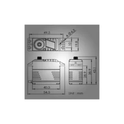 Blue Bird servo BLS-4311A 49.7Kg 0.10s 75.5g