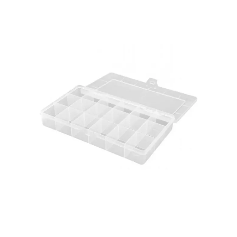 Boite de rangement 18 cases 210x119x34.5mm