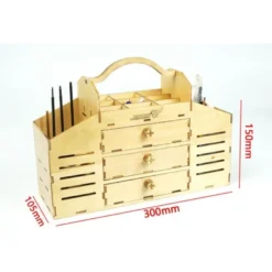 Boite à outils en CTP à monter 30x15x10,5cm