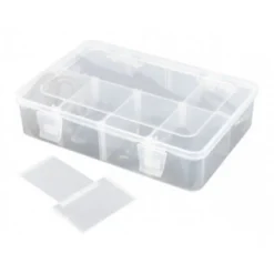 Boîte de rangement 8 compartiments modulables 187x126x43mm