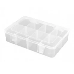 Boîte de rangement 8 compartiments modulables 187x126x43mm