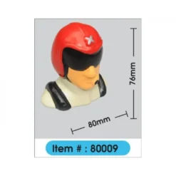 Buste de pilote peint avec casque & visor H105mm l123mm 35.7g Phoenix Model