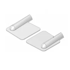 Cache-Servo avec bossage plastique injecté (2 pièces) Multiplex