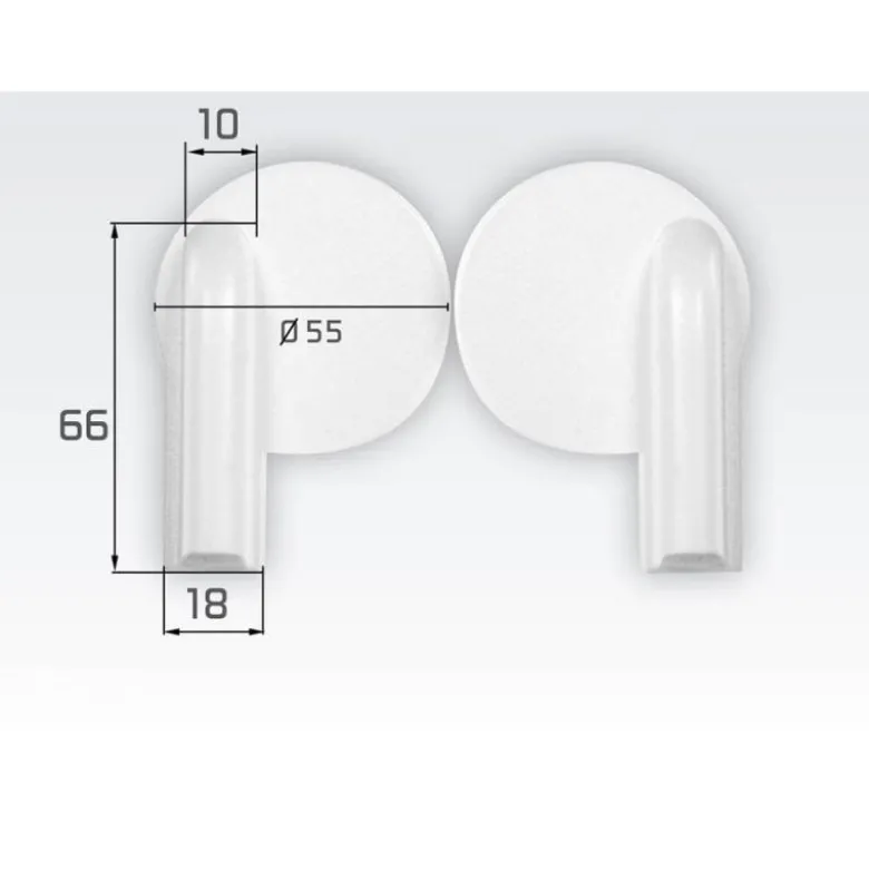 Caches-Servo plastique dia.57mm (1x paire) Topmodel CZ