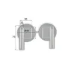 Caches-Servo plastique transparents dia.58mm (1x paire) Topmodel CZ