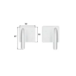Caches-Servo plastique 87x62mm (1x paire) Topmodel CZ