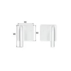 Caches-Servo plastique 53x38mm (1x paire) Topmodel CZ