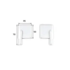Caches-Servo plastique 70x45mm (1x paire) Topmodel CZ